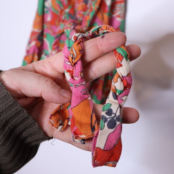 MARINE LAYER Laney Side Tie Ruffle Minidress Vintage Floral Multicolor Women's S - Picture 7 of 16